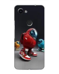 Чехол для Google Pixel 3a XL с картинкой «Among Us — 3D стиль»