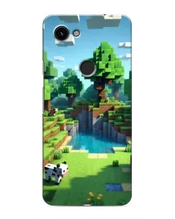Чохол для Google Pixel 3a XL з картинкою «Minecraft літній день»