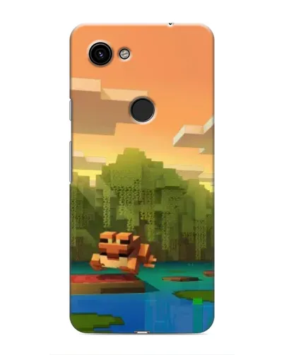 Чохол для Google Pixel 3a XL з картинкою «Майнкрафт захід сонця»
