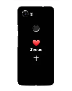 Чохол для Google Pixel 3a XL з картинкою «Серце - Jesus»