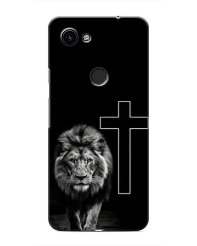 Чехол для Google Pixel 3a XL с картинкой «Лев и Крест»
