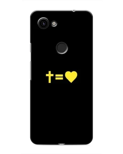 Чехол для Google Pixel 3a XL с картинкой «Сердце и Крест»