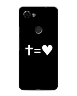 Чехол для Google Pixel 3a XL с картинкой «Крест и Сердце»