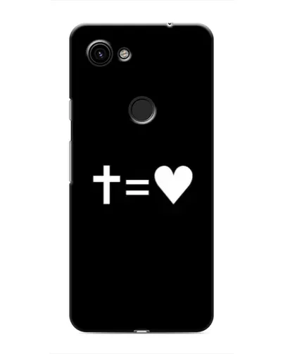 Чехол для Google Pixel 3a XL с картинкой «Крест и Сердце»