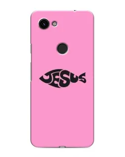 Чехол для Google Pixel 3a XL с картинкой «Розовый символ  Jesus»
