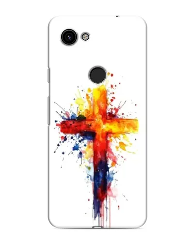 Чехол для Google Pixel 3a XL с картинкой «Акварельный крест»
