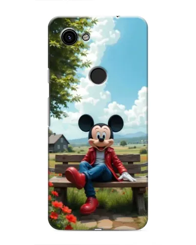 Чохол для Google Pixel 3a XL з картинкою «Міккі на лавці»