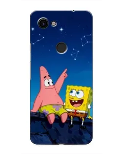 Чохол для Google Pixel 3a XL з картинкою «Губка Боб та Патрік вночі»