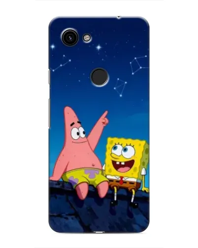 Чохол для Google Pixel 3a XL з картинкою «Губка Боб та Патрік вночі»