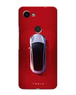 Чохол для Google Pixel 3a XL з картинкою «Tesla Top View»