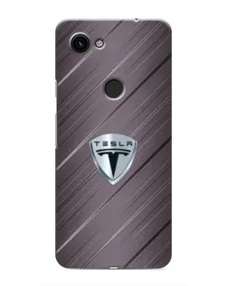 Чохол для Google Pixel 3a XL з картинкою «Металева текстура Tesla»