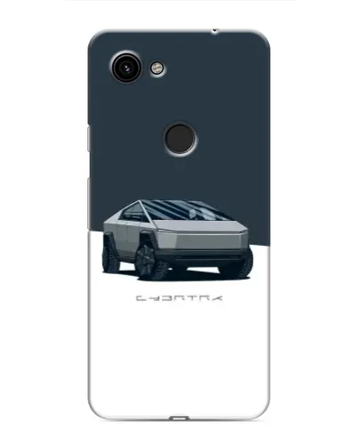 Чохол для Google Pixel 3a XL з картинкою «Сріблястий Cybertruck Tesla»