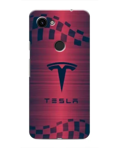 Чохол для Google Pixel 3a XL з картинкою «Тесла червоний карбон»