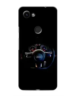 Чехол для Google Pixel 3a XL с картинкой «Салон Audi — руль»