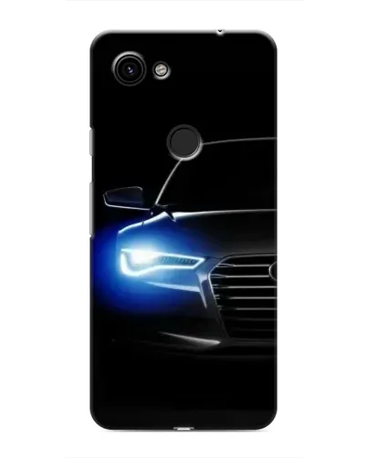 Чехол для Google Pixel 3a XL с картинкой «Неоновый взгляд Audi»