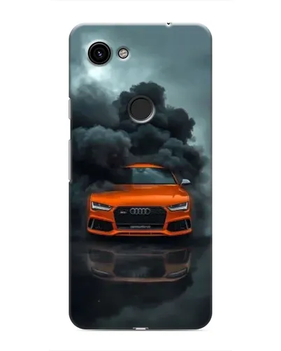 Чехол для Google Pixel 3a XL с картинкой «Audi в облаках дыма»