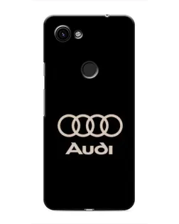Чехол для Google Pixel 3a XL с картинкой «Audi — золотой логотип»