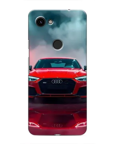 Чехол для Google Pixel 3a XL с картинкой «Audi RS — красный стиль»