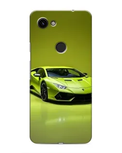 Чохол для Google Pixel 3a XL з картинкою «Салатовий Lamborghini Huracan»
