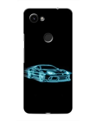 Чохол для Google Pixel 3a XL з картинкою «Неоновий контур Lamborghini»