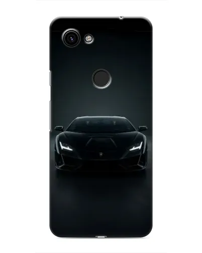 Чохол для Google Pixel 3a XL з картинкою «Чорний Lamborghini Aventador»