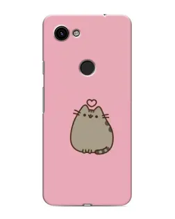 Чохол для Google Pixel 3a XL з картинкою «Pusheen серце»