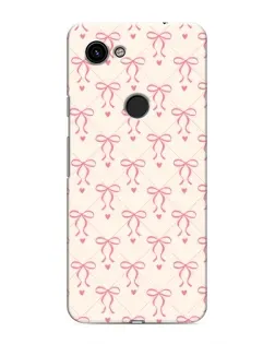 Чохол для Google Pixel 3a XL з картинкою «Рожеві бантики Coquette»