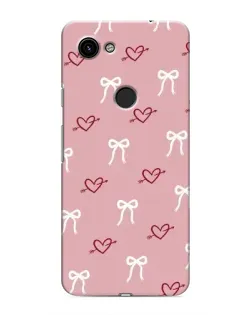 Чохол для Google Pixel 3a XL з картинкою «Серця та банти»