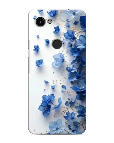 Чехол для Google Pixel 3a XL с картинкой «Голубой цветочный каскад»