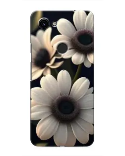 Чехол для Google Pixel 3a XL с картинкой «Белые маргаритки макро»