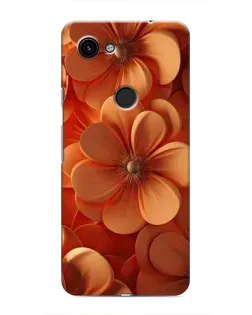 Чехол для Google Pixel 3a XL с картинкой «Оранжевый макро цветок»