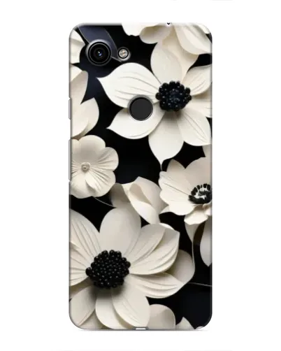 Чехол для Google Pixel 3a XL с картинкой «Объемные белые цветы»