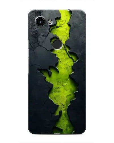 Чохол для Google Pixel 3a XL з картинкою «Салатовий розлом скелі»