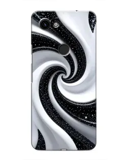 Чохол для Google Pixel 3a XL з картинкою «Чорно-біла спіраль»