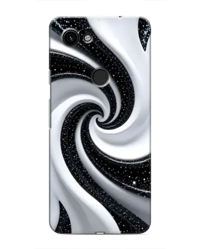 Чохол для Google Pixel 3a XL з картинкою «Чорно-біла спіраль»
