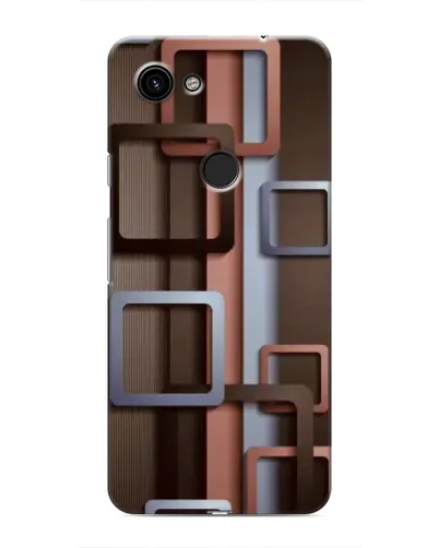 Чохол для Google Pixel 3a XL з картинкою «Коричневі об'ємні квадрати»