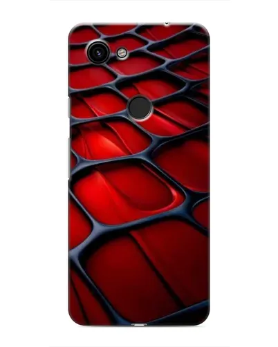 Чохол для Google Pixel 3a XL з картинкою «Червона глянцева сітка»