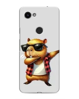 Чохол для Google Pixel 3a XL з картинкою «Капібара репер даб»