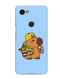 Чохол для Google Pixel 3a XL з картинкою «Капібара на скейті»