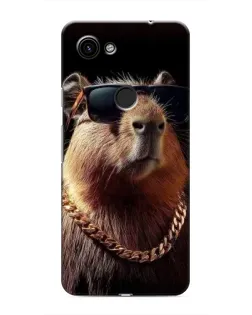 Чохол для Google Pixel 3a XL з картинкою «Капібара золотий ланцюг»