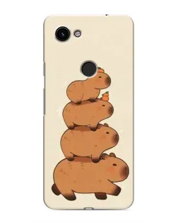 Чохол для Google Pixel 3a XL з картинкою «Вежа з капібар»
