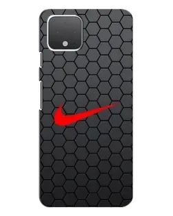 Чехол для Google Pixel 4 XL с картинкой «Nike — карбоновая сетка»