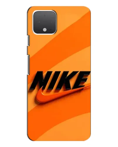 Чехол для Google Pixel 4 XL с картинкой «Оранжевый драйв Nike»