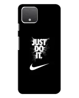 Чехол для Google Pixel 4 XL с картинкой «Текстовый принт Nike»