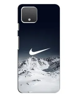 Чехол для Google Pixel 4 XL с картинкой «Nike — зимние горы»