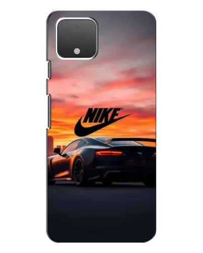 Чехол для Google Pixel 4 XL с картинкой «Nike и суперкар»