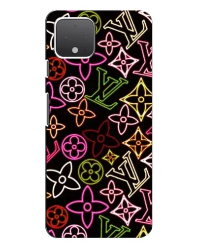 Чехол для Google Pixel 4 XL с картинкой «Неоновый микс Nike»