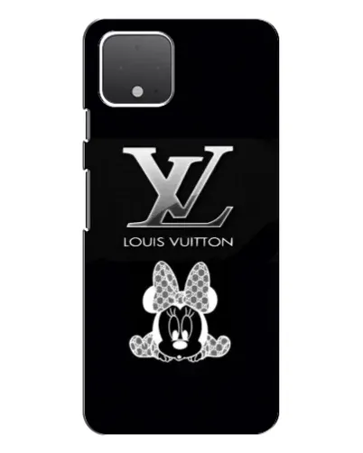 Чехол для Google Pixel 4 XL с картинкой «LV и Минни Маус»