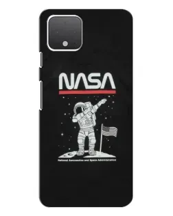 Чехол для Google Pixel 4 XL с картинкой «NASA — шагаем по Луне»