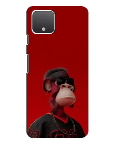 Чехол для Google Pixel 4 XL с картинкой «Bored Ape в красном»